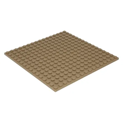 Zdjęcie produktu dla 4x płyta konstrukcyjna LEGO 16x16, ciemny beż