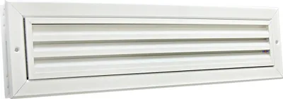 Produktbild von Lüftungsgitter LG-4207 DORAW Lamellengitter 465 x120 Weiß PVD Zuluft Abluftgitter