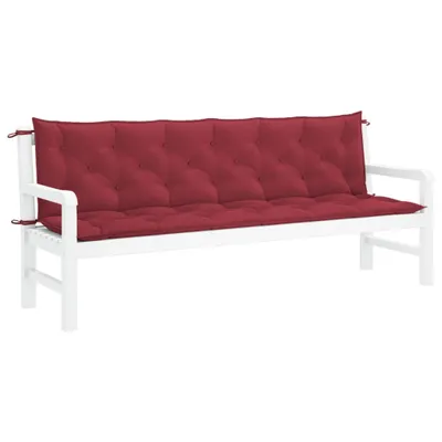 Produktbild von Möbel Gartenbank-Auflage Weinrot 200x(50+50)x7 cm Oxford-Gewebe - Gartenmöbelauflagen 315049