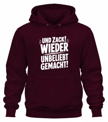 Productafbeelding van En zowa! Weer in diskrediet gebracht! Statement-trui met sarcasme-opdruk, hoodie, bordeauxrood, maat 3XL