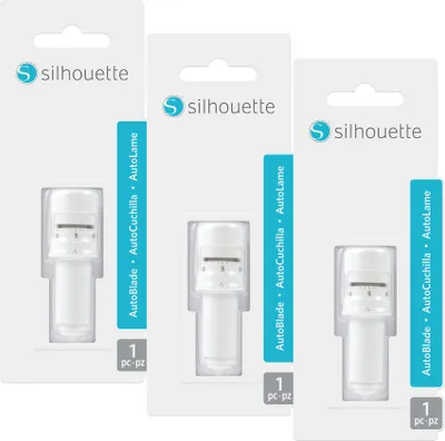 Produktbild von 3er Set Silhouette SILH BLADE AUTO - 3 Ersatzmesser für Silhouette Cameo 3 & Portrait 2