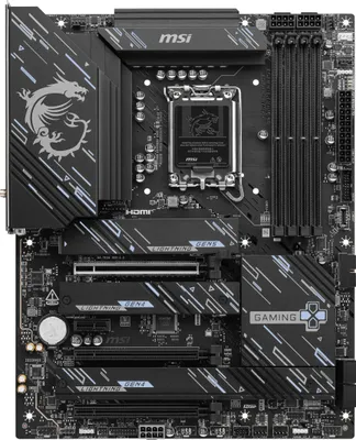 Zdjęcie produktu dla MSI Z890 GAMING PLUS WIFI, Intel, LGA 1851 (Socket V1), Intel Core Ultra (Series 2), LGA 1851, 256 GB, DDR5-SDRAM