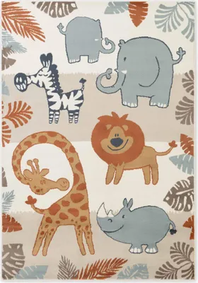 Produktbild von Hanse Home Adventures Kinderteppich Savanna Creme Multifarben