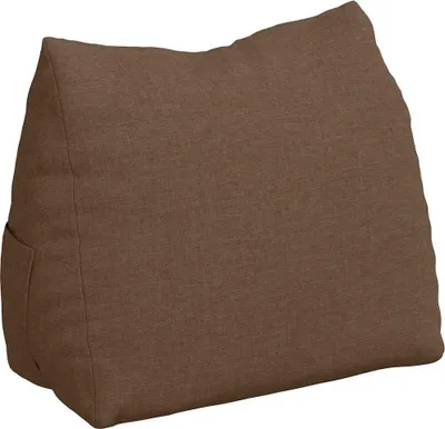 Image de vidaXL Coussin de dossier Marron 45 x 20 x 35 cm Tissu