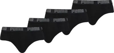 Produktbild von Puma Everyday Brief Men Herren Unterhose Pant Unterwäsche 4er Pack , Farbe:230 - black/black, Bekleidungsgröße:L