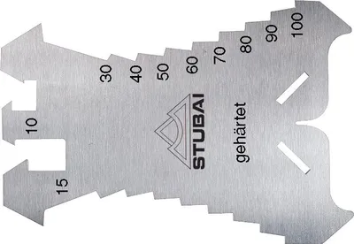 Zdjęcie produktu dla Szablon do znakowania STUBAI 1,3 mm, hartowany 140x100 mm | precyzyjna praca w dekarstwie, hydraulice, stolarstwie i innych branżach