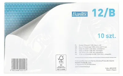 Immagine prodotto di Busta a bolle BANTEX 12/B bianca, confezione da 10 pezzi