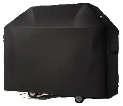 Zdjęcie produktu dla Pokrowiec na grill, 1470 mm, wodoodporny, odporny na warunki atmosferyczne, wykonany z wytrzymałego poliestru, zapinany na rzepy