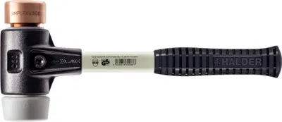 Produktbild von HALDER SIMPLEX TPE-mid / Kupferhammer mit verstärktem Tempergussgehäuse und Glasfaserstiel - D=30 mm - 3734.030