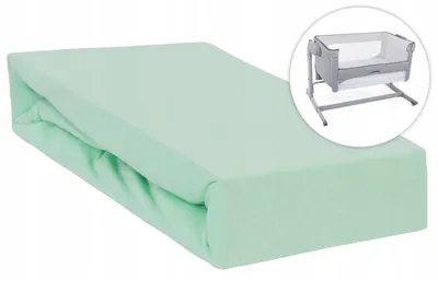 Produktbild von Spannbettlaken 50x83 cm passend für Chicco Next2Me & Beistellbetten, 100% Baumwolle mit Rundumgummi,