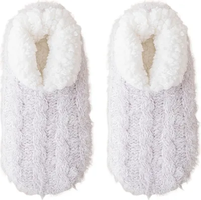 Produktbild von Rutschfeste, flauschige Socken für Damen – warme, flauschige Wintersocken mit Anti-Rutsch-Socken, dicke Plüsch-Schlafsocken, weiche, gemütliche Bodensocken