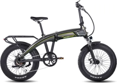 Obrázek produktu pro SachsenRAD E-Folding Bike Skládací kolo F6 Safari 20 palcové skládací kolo StVZO | 85Nm terénní motor Bafang | Vnitřní vedení kabelů | Kvalitní eloxování | Ebike