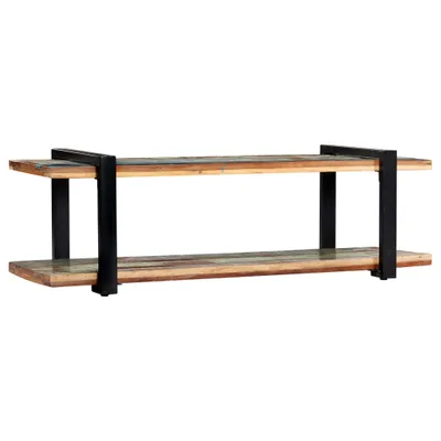 Image de vidaXL Étagère TV 130x40x40 cm Vieux bois massif