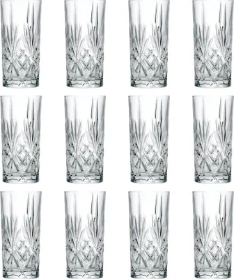 Produktbild von RCR Crystal Melodia Highball-Gläser – 360 ml – 12 Stück