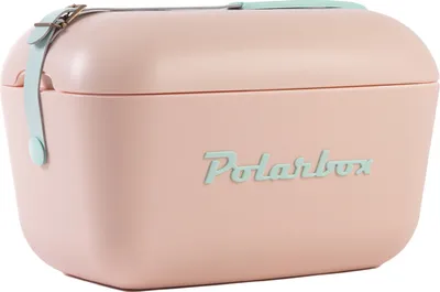 Produktbild von Kreher® Kühlbox Passive Kühlbox Kühltaschen Polar in Retro Vintage Design aus Kunststoff mit polystyrol (Airpop) thermische Isolierung - 12L, Pink