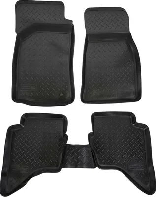 Produktbild von NORM LINERS | 3D Gummimatten Auto Matten Fussmatten Kompatibel mit Ford Ranger 2006-2012 / Mazda BT 2006-2012, Individuelle Passform mit Hohem Rand cca 4-5cm, Allwetter,
