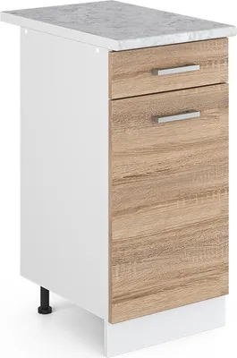 Obrázok produktu pre Kuchynská spodná skrinka Vicco R-Line Sonoma 40 cm s pracovnou doskou, Model 29703