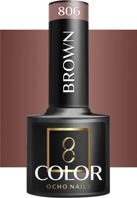 Obrázok produktu pre OCHO NAILS Hybridný lak hnedý 806 -5 g