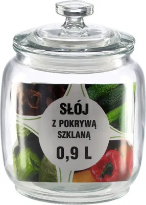 Produktbild von Gläserner Einmachglas / Konservenglas 0,9 l für Konserven / Eingemachtes