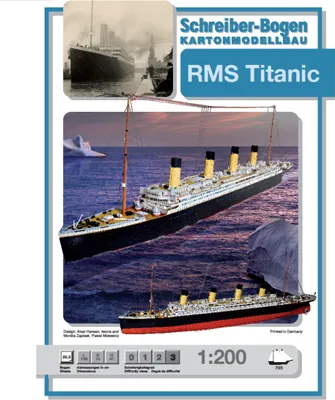 Produktbild von Schreiber-Bogen Kartonmodellbau RMS Titanic