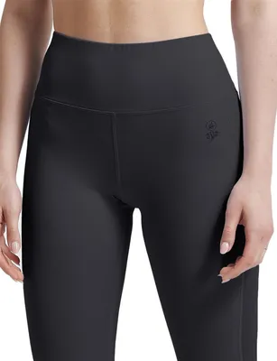 Produktbild von ATHL DPT. Damen modische Leggins mit Mesheinsatz in angesagten Farben, Leggins Schwarz, Gr. S