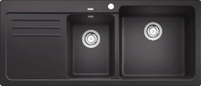Obrázek produktu pro Blanco Naya 8 - Silgranitový dřez, 1160x500 mm, černý 525946