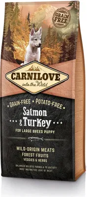 Produktbild von Carnilove Dog Puppy Large Breed Lachs & Pute 12kg