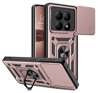 Produktbild von Armor Handyhülle für Xiaomi Redmi Note 15 / 15 5G Kameraschutz Handy Panzer Case Cover Schutzhülle Outdoor Farbe: Rosegold