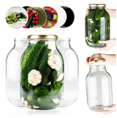 Produktbild von Superbutelki Glasbehälter 4L für Konserven und Vorräte Set (6 Stück)