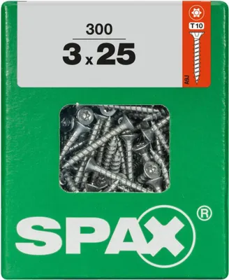 Produktbild von Spax Universalschrauben 3.0 x 25 mm TX 10 - 300 Stk.