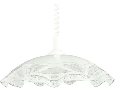 Productafbeelding van Lustr LUXERA "Glazen kap" E27 1x60W, wit