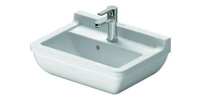Produktbild von Waschtisch STARCK 3 m ÜL HLB 1 Hahnloch 500x360mm weiß 500 x 360 mm weiß