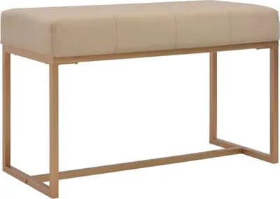 Obrázek produktu pro The Living Store Lavice 80 cm béžová sametová
