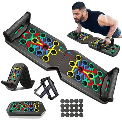 Image de Planche de pompes multifonctionnelle, équipement d'entraînement polyvalent, pour le renforcement musculaire, 1 pièce
