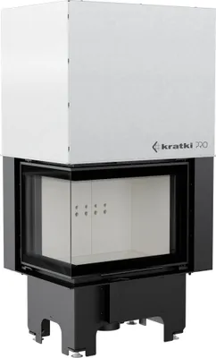 Immagine prodotto di Inserto camino in acciaio KRATKI VNL 610/430 9 kW Ø 200 con porta scorrevole con molla della porta