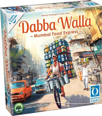 Produktbild von Queen Games Dabba Walla Brettspiel US Edition, 320x400x320 mm, 45 Min.
