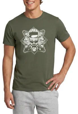 Produktbild von Spreadshirt Breaking Bad Heisenberg Logo Männer T-Shirt, 3XL, Militärgrün