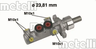 Produktbild von METELLI 05-0361 Bremszylinder Hauptbremszylinder für CITROËN Berlingo / Berlingo First (MF, GJK, GFK) passend für PEUGEOT PARTNER Combispace (5F) 406