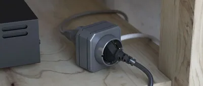 Produktbild von allocacoc Power Extension DUO 5 m, Schuko Verlängerungskabel mit Mehrfachsteckdose