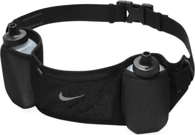 Produktbild von NIKE Flex Stride Doppel-Flaschengürtel 24 OZ Schwarz 700 ml