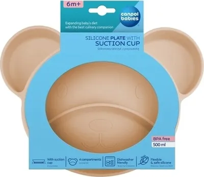 Obrázek produktu pro Canpol CANPOL BABIES Silikoninė lėkštė su pritvirtinimu BEAR, 51/401_bei