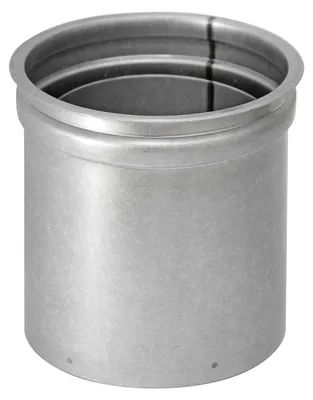 Produktbild von Raik Pelletrohr / Ofenrohr 80mm - Doppelwandfutter silber
