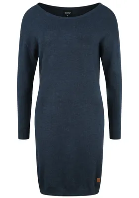 Productafbeelding van OXMO OXElla dames maxi-jurk, gebreide jurk, maat XL, kleur: INS BL Mel (7989915)