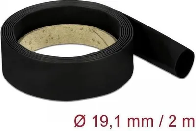Produktbild von DELOCK Schrumpfschlauch 2 m x 19,1 mm schwarz