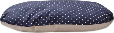 Produktbild von Aumüller Hundekissen Dots 55 x 40 x 10 cm dunkelblau beige