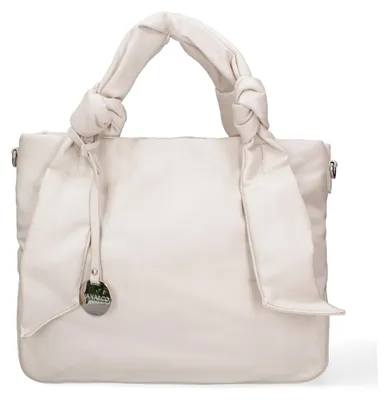 Immagine prodotto di Borsa Shopper Donna Ecopelle con Zip e Tracolla Regolabile Black B UNICA 41x28x14 cm