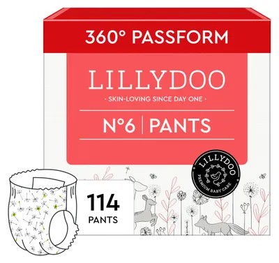 Produktbild von Baby Windeln Pants Größe 6 (13+ kg) von LILLYDOO, Monatsbox 114 Stück
