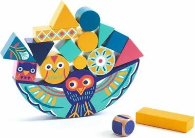 Produktbild von Djeco Holz-Wipp-Eule Balancierspiel Geschicklichkeitsspiel ab 3 Jahre