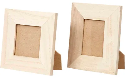 Obrázok produktu pre Creativ Company 57773, Rámček na jeden obrázok, Drevo, Drevo, Tabuľka, 5 x 5 cm, 3,8 x 5,6 cm