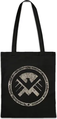 Produktbild von Urban Backwoods S.H.I.E.L.D. Vintage Logo III, Stofftasche, Farbe: Schwarz